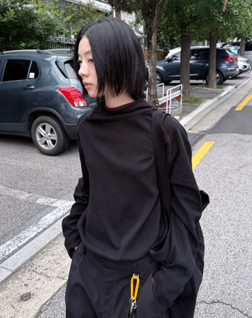 RAGLAN WAFFLE HOOD